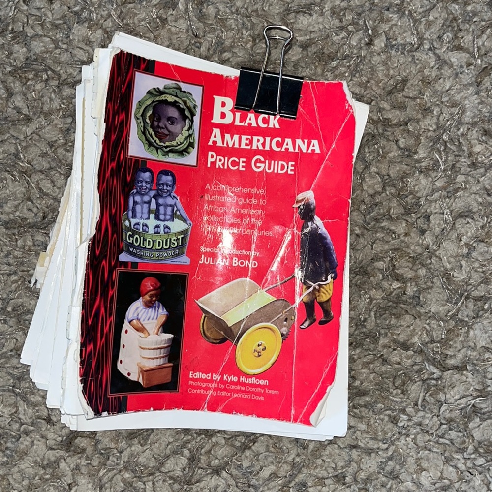 Vintage Collectible. Black Americana Price Guide Book.